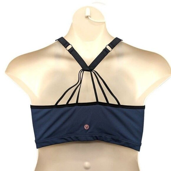 Livi Active Lane Bryant Womens Bra Sports Wireless Strappy T Back Gray 22 / 24 - Picture 2 of 10